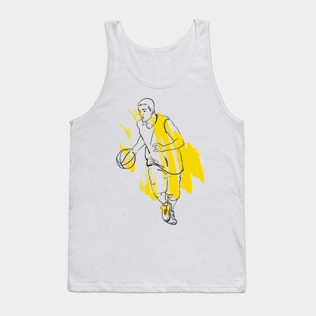 Basketball Player #6 Tank Top by Olga Berlet